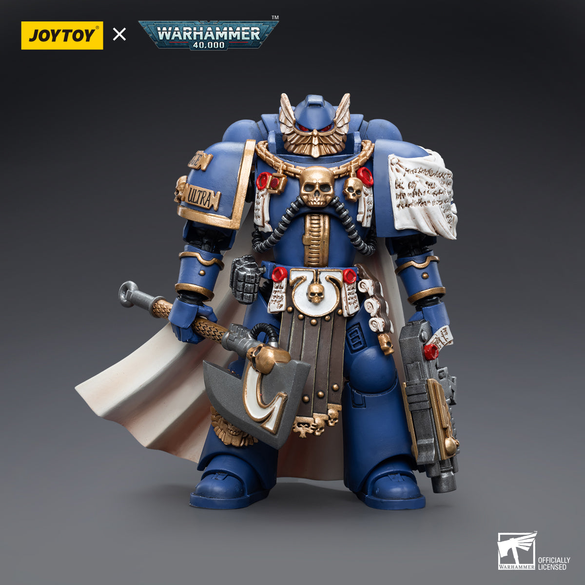1/18 JOYTOY Warhammer 40K Ultramarines Honour Guard Action Figure Set (4pcs) - Perfect for Collectors, Tabletop Gaming & Display