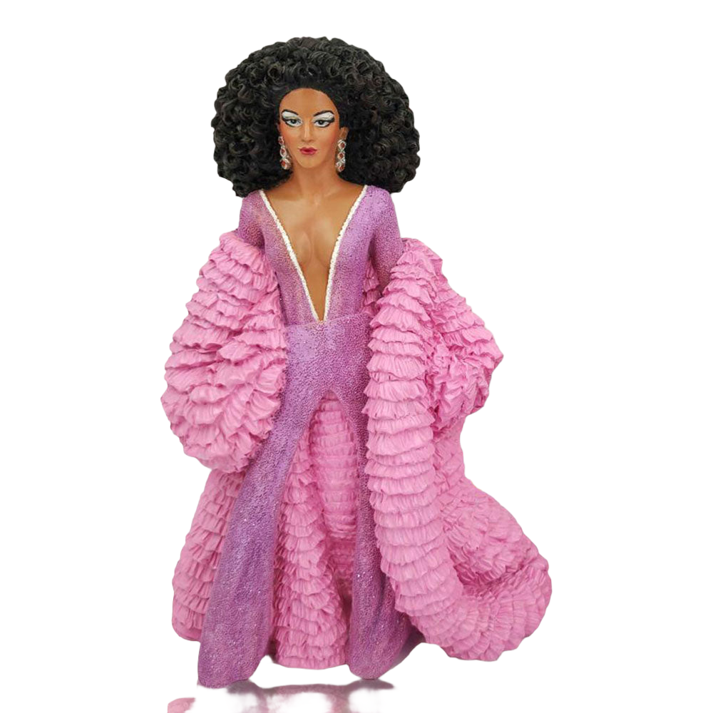 Black Caviar Drag Queen Collectible Figurine by December Diamonds - Perfect for Pride Decor, Drag Show Gifts & LGBTQ+ Collectors