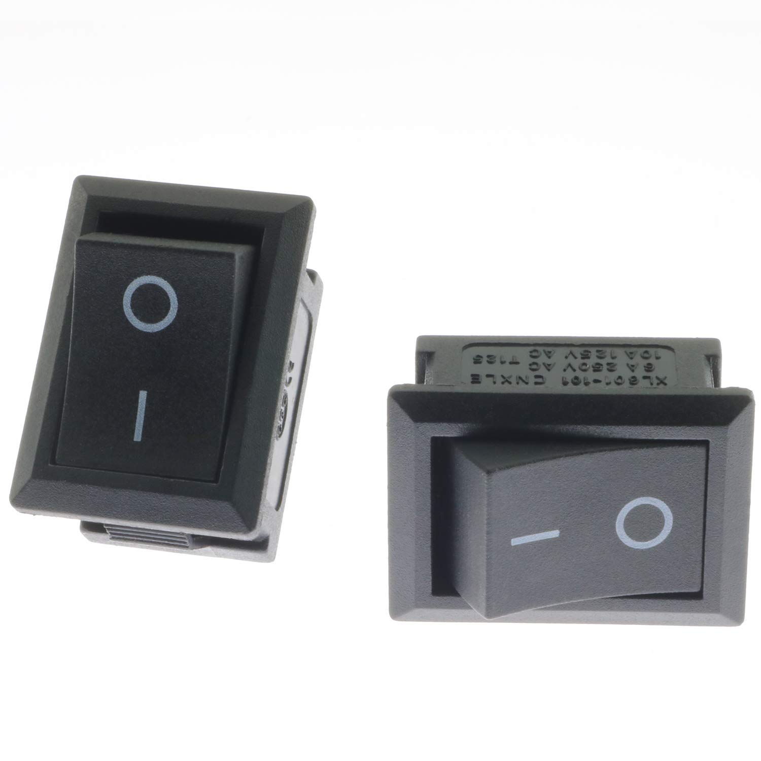 20-Pack 2 Pin Boat Rocker Power Switch Mini Black Toggle Switch ON/Off 2 Position for Home Appliances, Automotive, Marine & DIY Electronics Projects - Perfect for Cars, Boats, Household Devices and Electrical Repairs