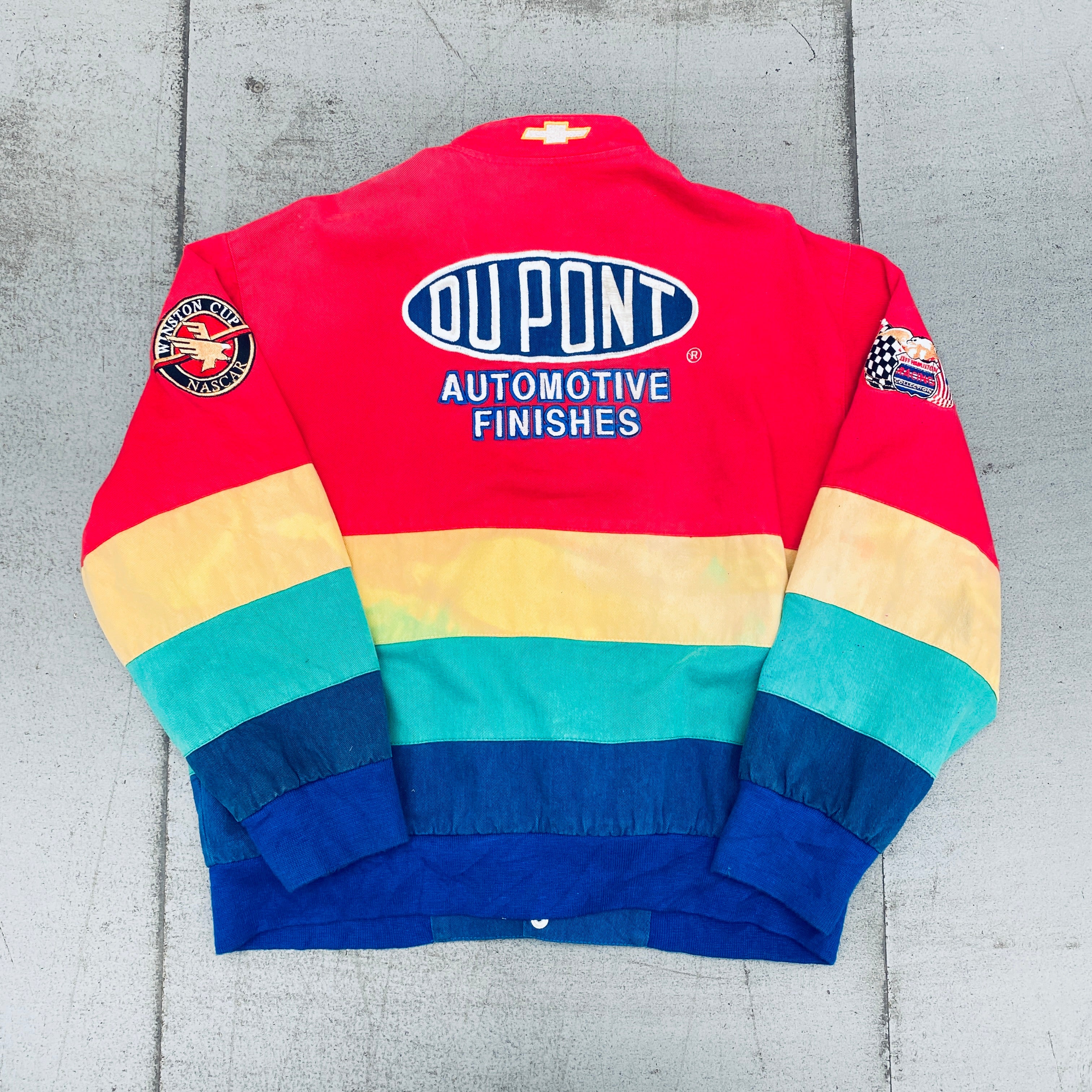 NASCAR Jeff Hamilton Rainbow Jacket - Men's Large Size - Official Licensed Merchandise for Racing Fans & Collectors | Perfect for Race Day, Gifts & NASCAR Events