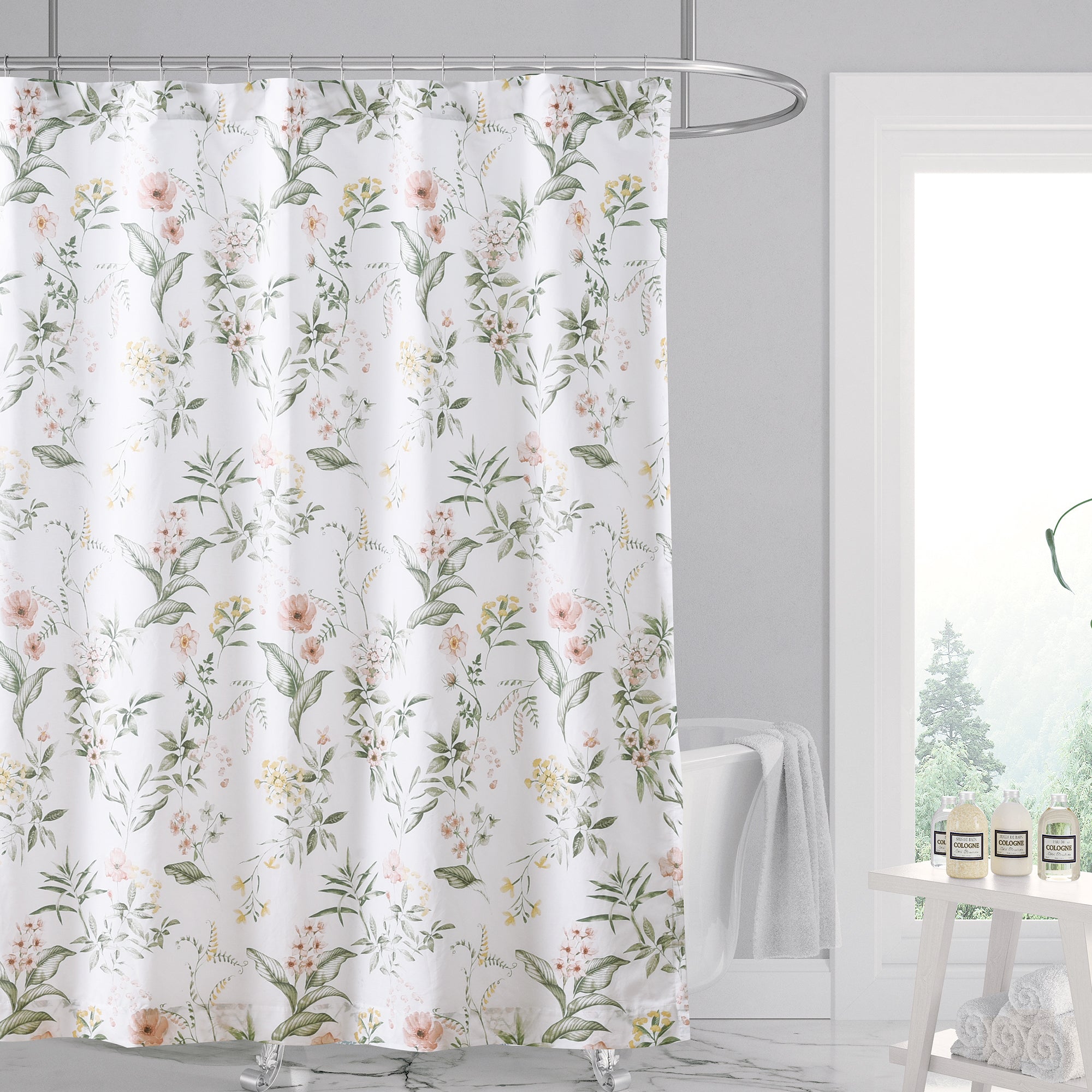 Viviana Waterproof Shower Curtain - Elegant Bathroom Decor for Modern Homes | Perfect for Bathrooms, Guest Baths & Spa Retreats