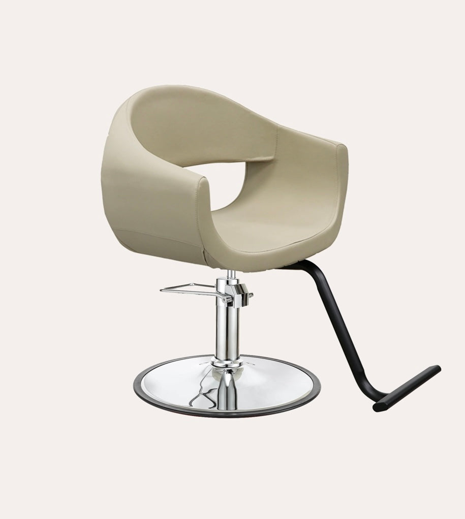 Luna Salon Chair - Professional Hydraulic Styling Chair for Hairdressers & Barbers - Adjustable Height & Swivel Base - Perfect for Salons, Barber Shops & Home Use