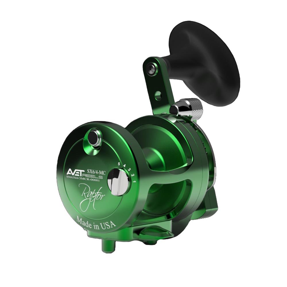 Avet SX Raptor 6/4 MC Two Speed Fishing Reel - Saltwater & Freshwater Fishing Gear for Offshore & Inshore Angling