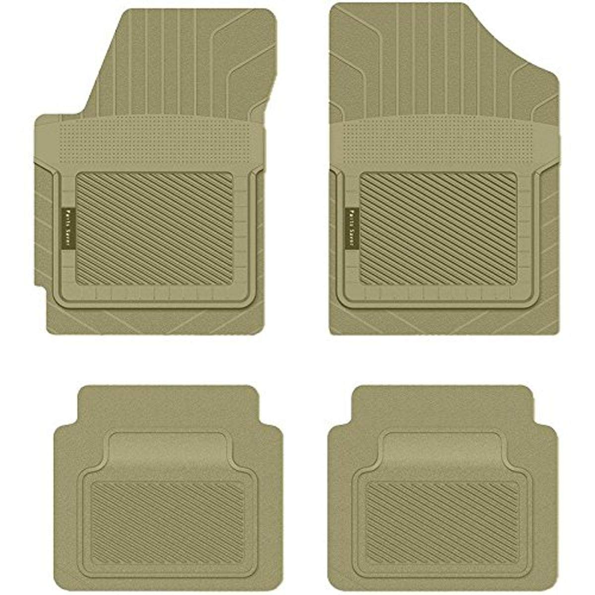 Premium All-Weather Floor Mats for Jeep Grand Cherokee 2013 - Heavy Duty Custom Fit Car Mats (4-Piece Set, Tan) - Front & Rear Seat Protection Against Dirt, Mud & Spills - Perfect for Off-Roading, Daily Commutes & Family Road Trips