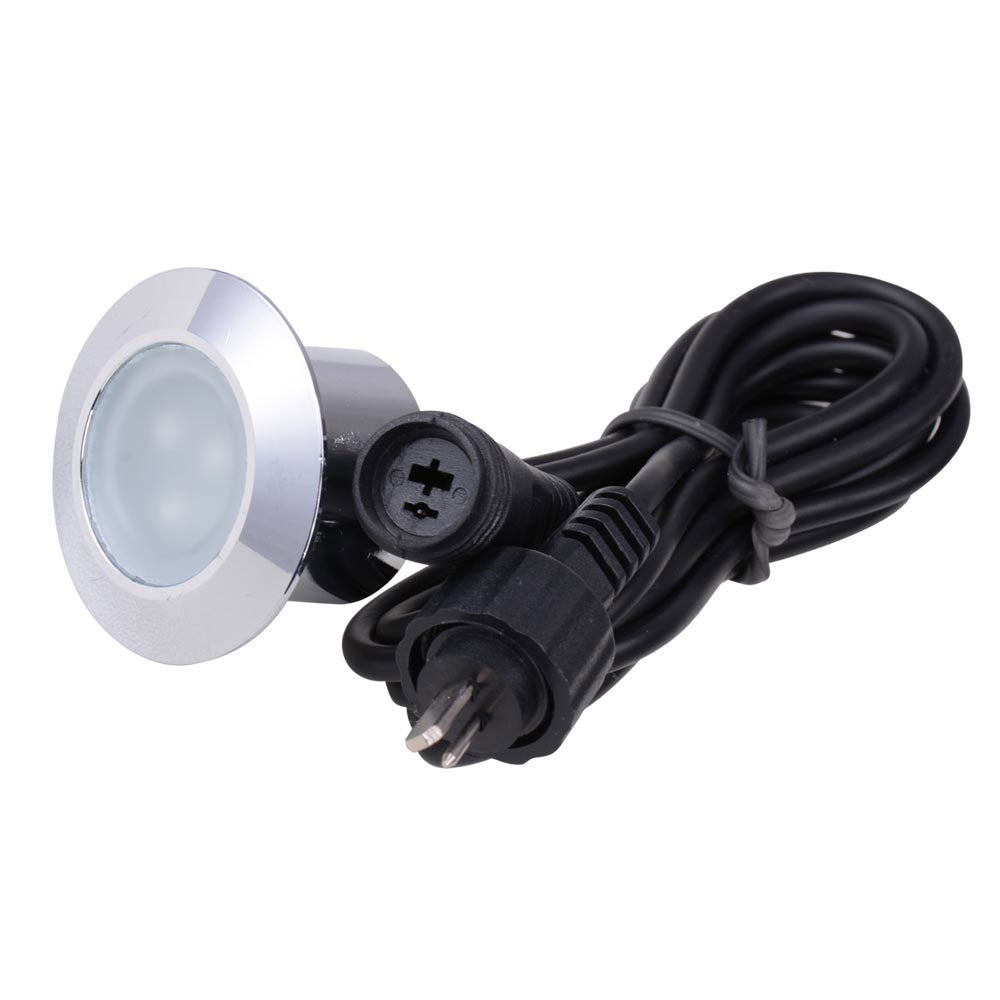 10 Pack LED Deck Lighting Fixture with Transformer - Outdoor Waterproof Step Lights for Patio, Garden, Stairs & Pathway - Warm White 3000K IP65 Rated Landscape Lighting