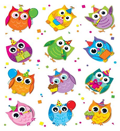 Colorful Owls Celebrate