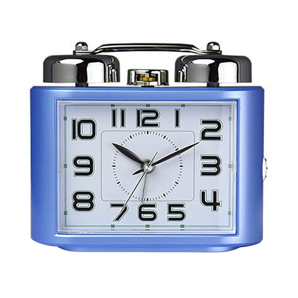 **Vintage Silent Alarm Clock with Night Light - Battery Powered, Ultra-Quiet, Non-Ticking for Bedroom, Desk & Shelf - Perfect for Students, Light Sleepers & Home Decor (Choose Color)**    *(Ideal for peaceful mornings, gentle wake-ups, and stylish bedroom/office decor!)*
