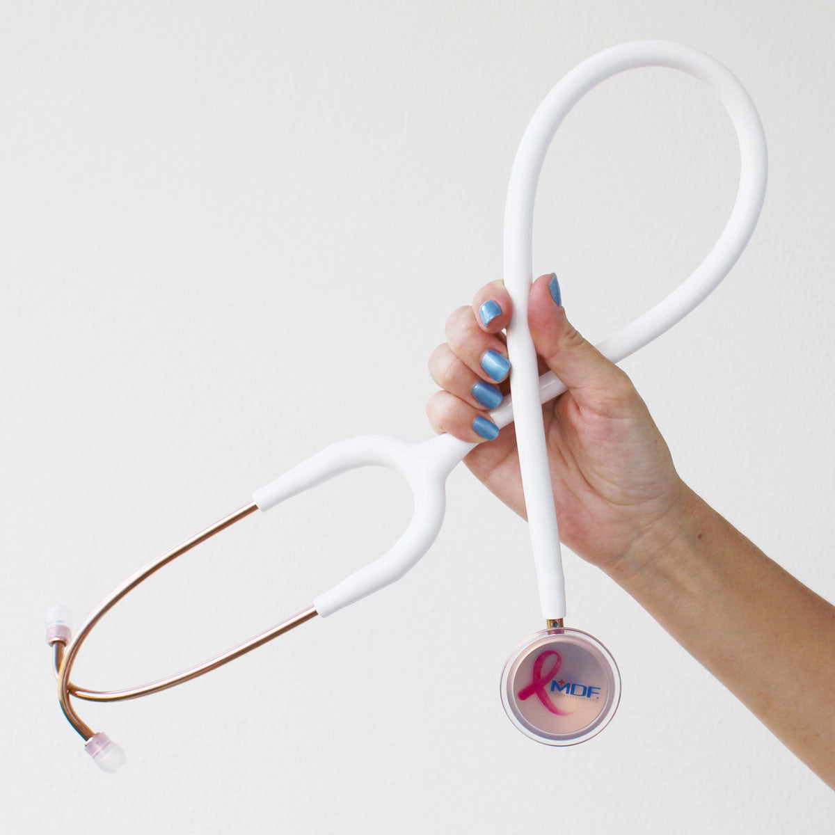MD One® Adult Stethoscope - Breast Cancer Awareness Edition | Premium Medical Diagnostic Tool for Doctors, Nurses & Healthcare Professionals | Ideal for Hospitals, Clinics & Home Health Monitoring