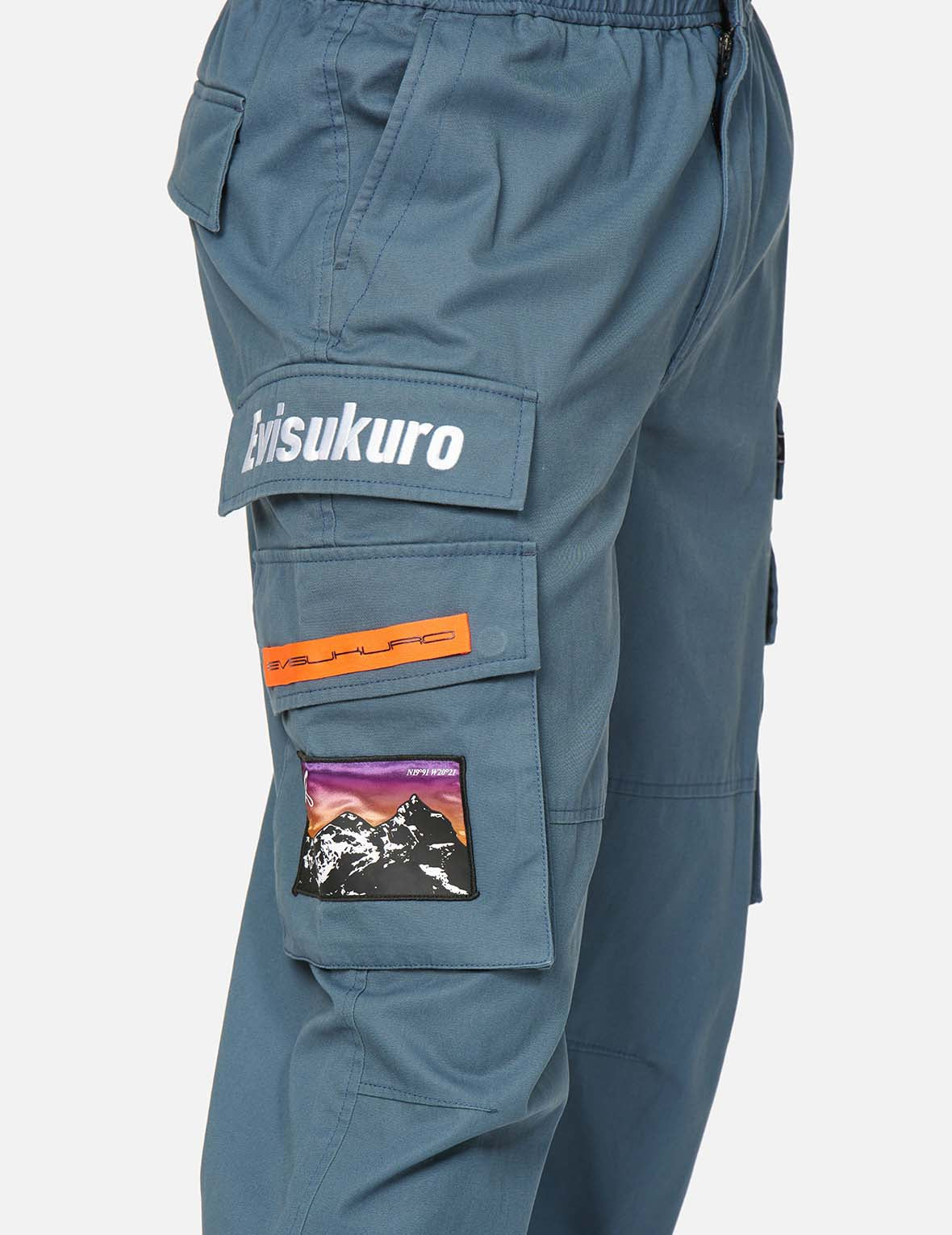 Stylish Logo & Seagull Embroidered Cargo Pants for Men - Trendy Streetwear & Outdoor Adventure Fashion