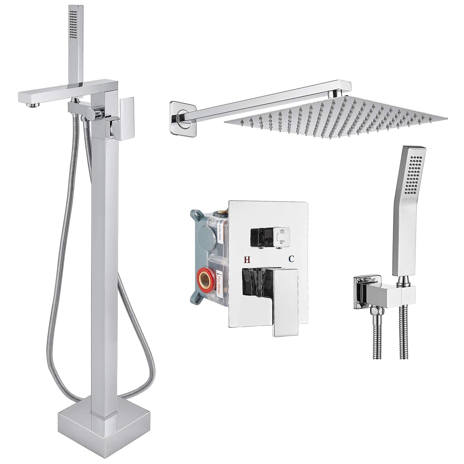 Aolemi Freestanding Bathtub Faucet - 10