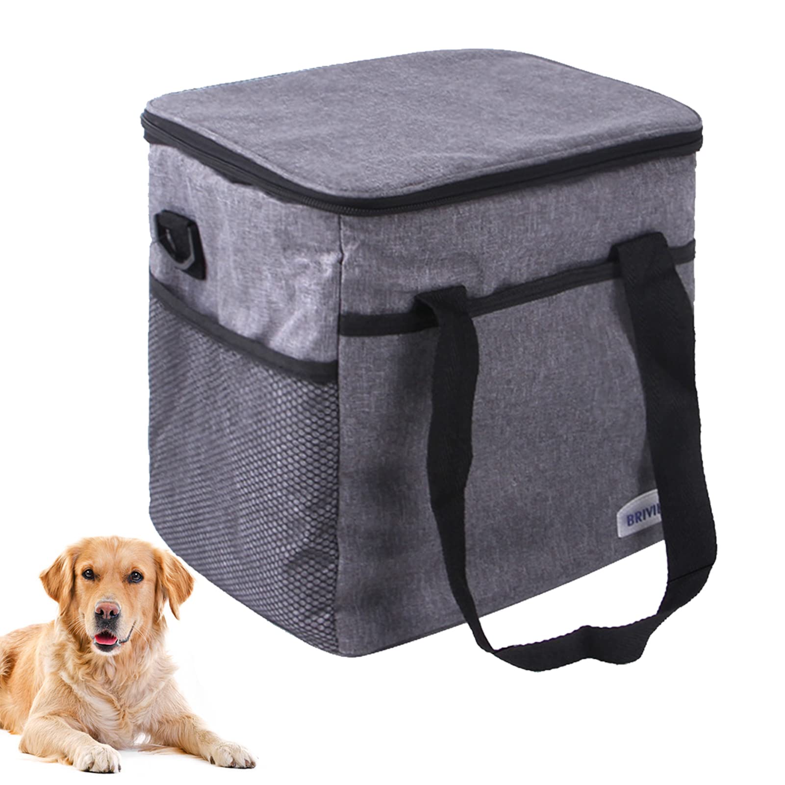 Insulated Dog Treat Pouch with Poop Bag Dispenser - Thermal Storage Bag for Training Rewards, Walks & Outdoor Adventures - Carry Snacks, Toys & Essentials for Active Pet Owners