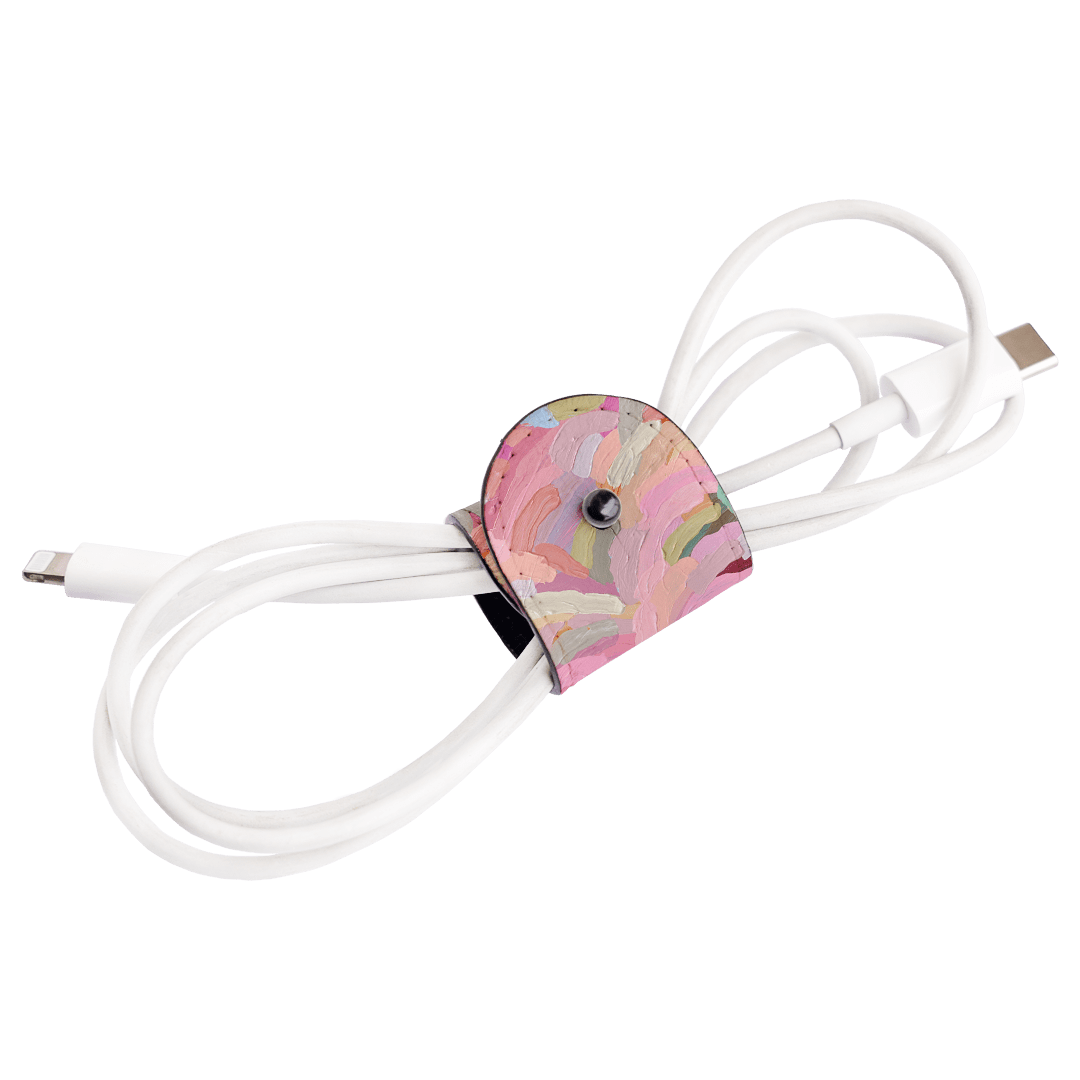 Colorful Fruit Tangle Cable Wrap - Organize & Protect Charger Cords for iPhone, Android, Laptop - Perfect for Home, Office, Travel Use
