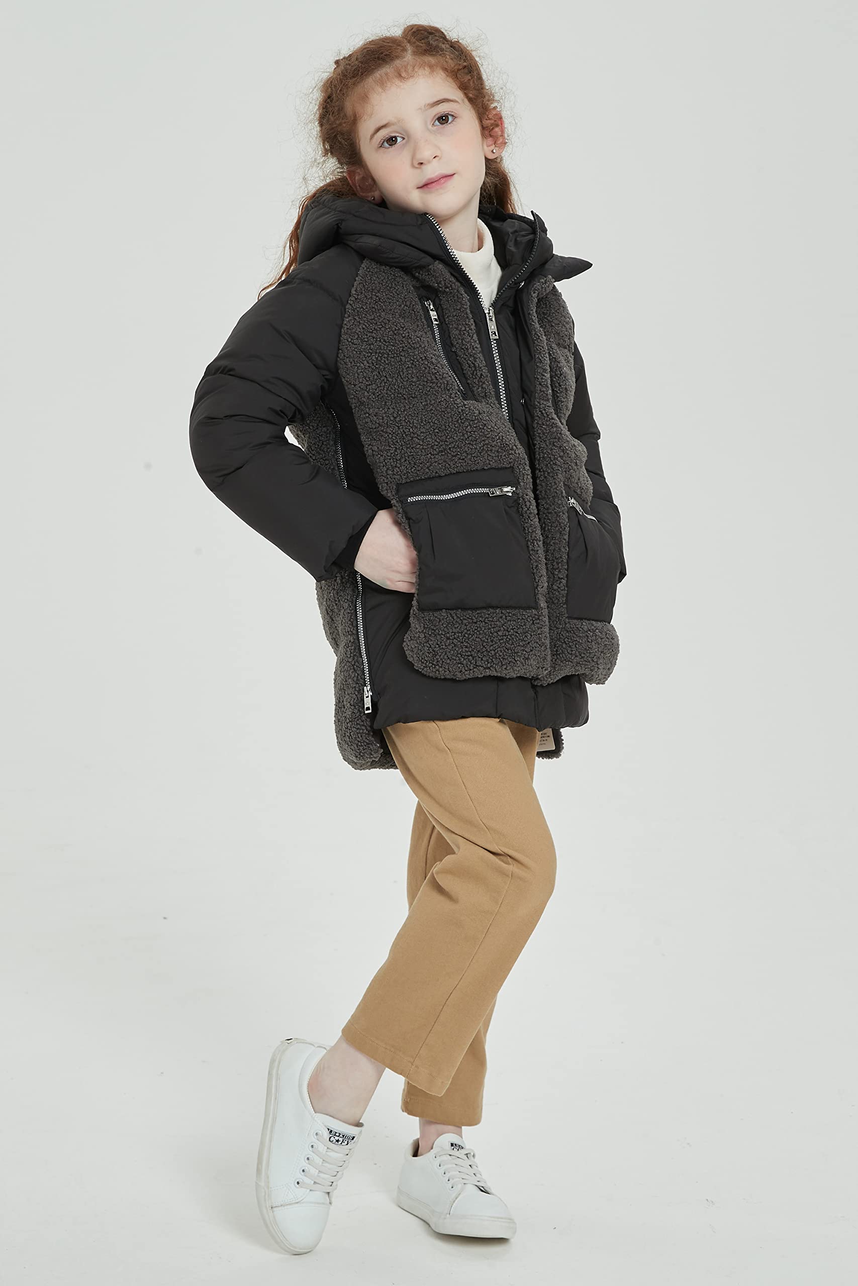 Orolay Kids Hooded Down Puffer Jacket - Quilted Winter Coat for Boys & Girls - Warm & Waterproof for Snow, School & Outdoor Activities
