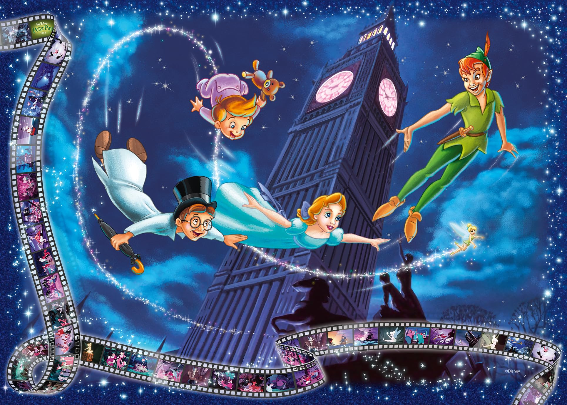 Ravensburger 1000-Piece Peter Pan Disney Puzzle for Adults - Premium Quality Jigsaw Puzzle with Glue for Framing, 70x50cm - Perfect for Home Decor, Gifts & Relaxation