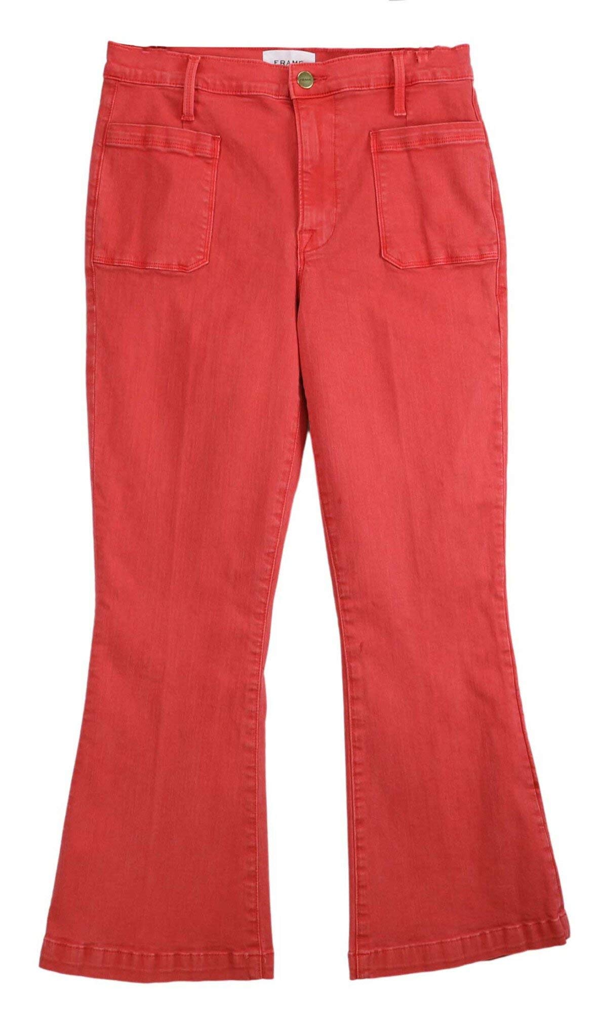 Women's Le Bardot High Waisted Flare Jeans - Vintage Style Cropped Denim Pants for Casual & Retro Outfits | Perfect for Date Night, Brunch & Everyday Wear