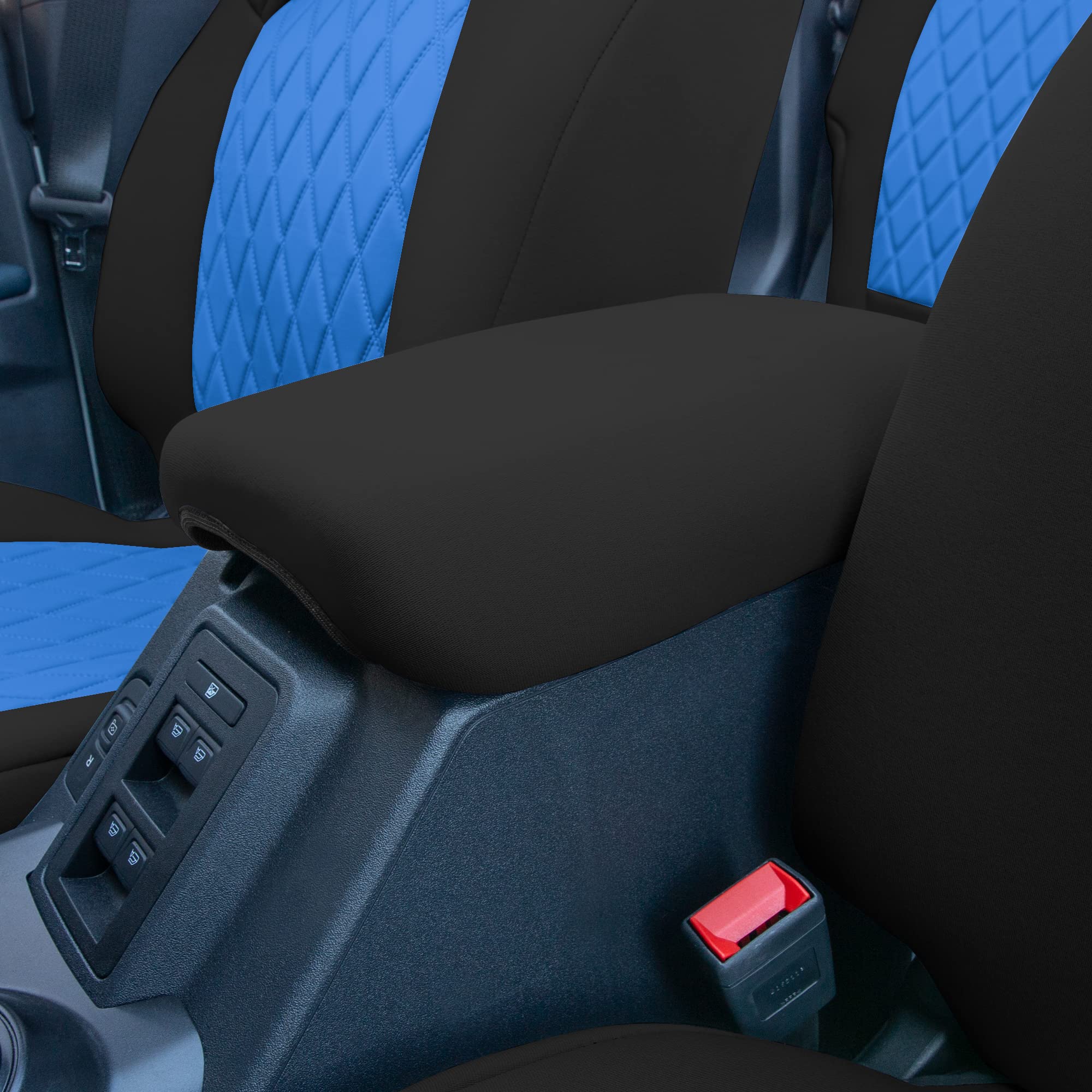 Custom Fit Neoprene Seat Covers for Ford Bronco (2021-2022) - Water Resistant Neosupreme Front Set in Blue | Perfect for Off-Road Adventures & Daily Commutes