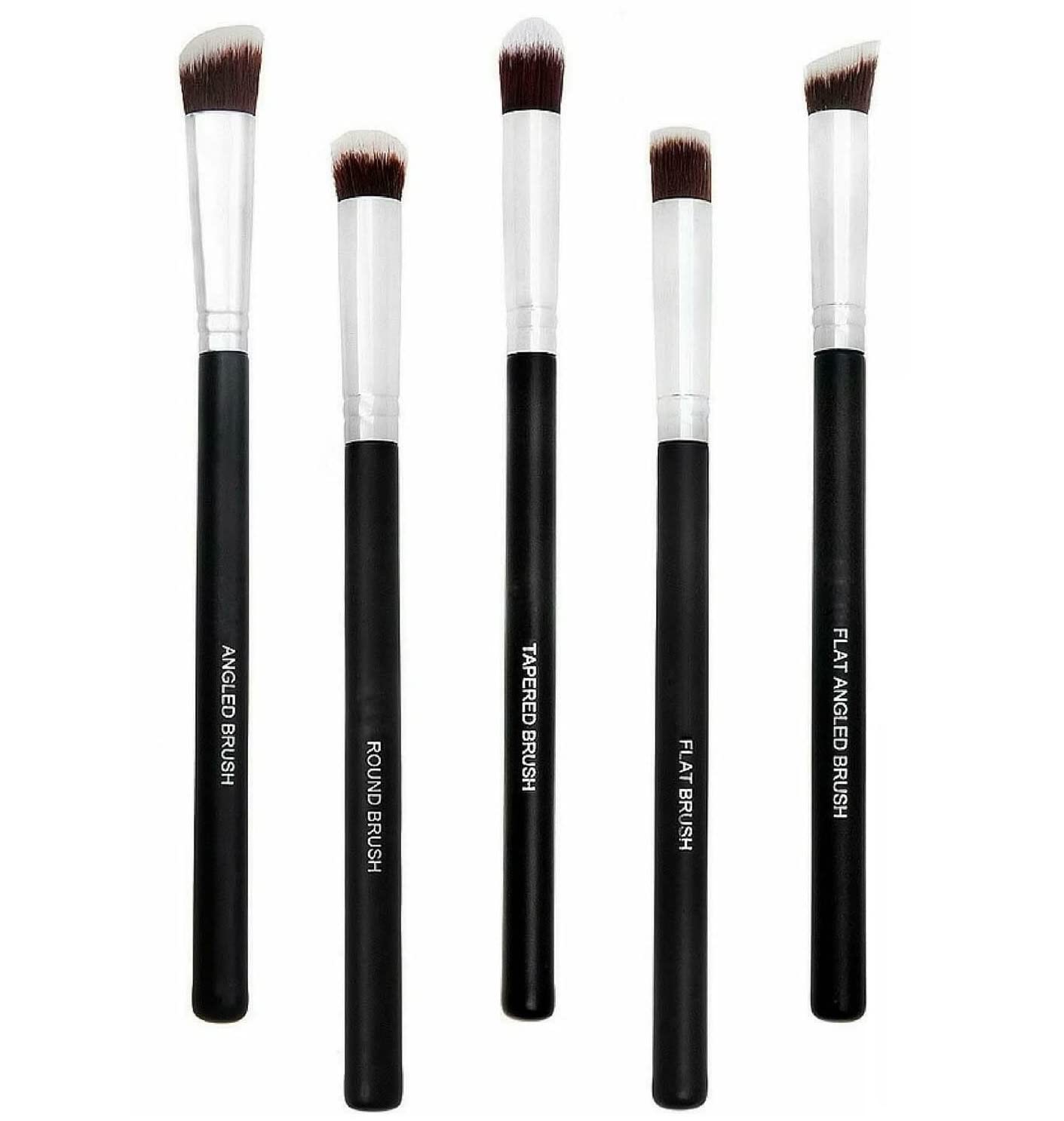 Beautiflame 5-Piece Eyeshadow Blending Pencil Brush Set - Professional Makeup Brushes for Seamless Eyeshadow Application | Perfect for Everyday Makeup & Professional Makeup Artists