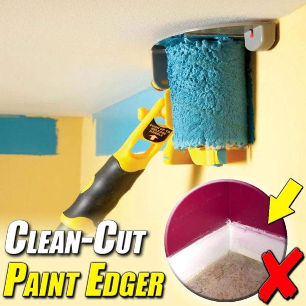 Clean-Cut Paint Edger Roller Brush - Professional Wall Treatment Painting Tool for Walls, Ceilings & Doors | Perfect for DIY Home Improvement & Professional Painting Projects
