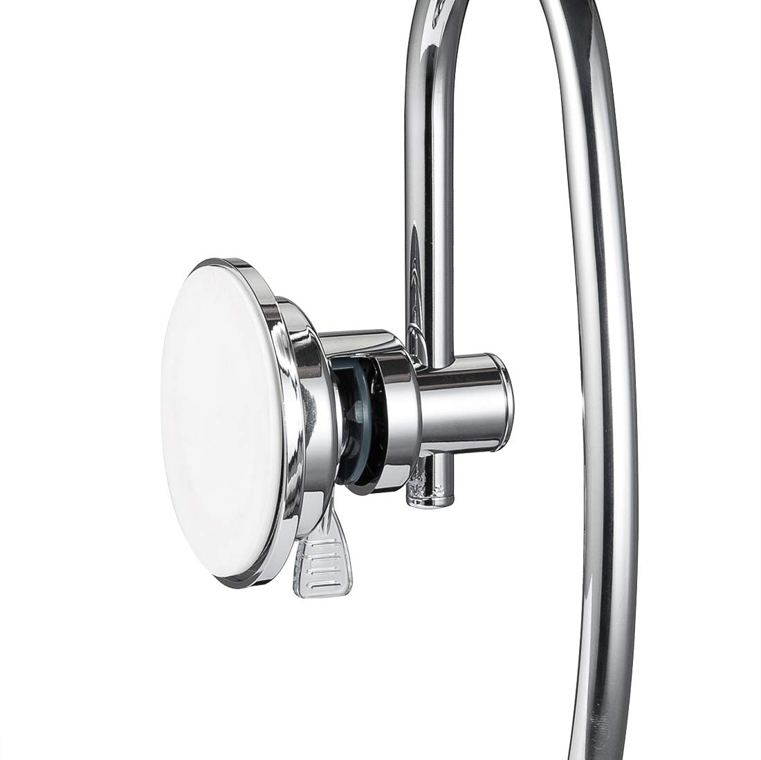 JiePai Vacuum Suction Towel Holder - No Drill Bathroom & Kitchen Towel Ring, Chrome Finish for Shower, Washcloth & Hand Towels - Perfect for Small Spaces, Apartments, RVs & Dorm Rooms