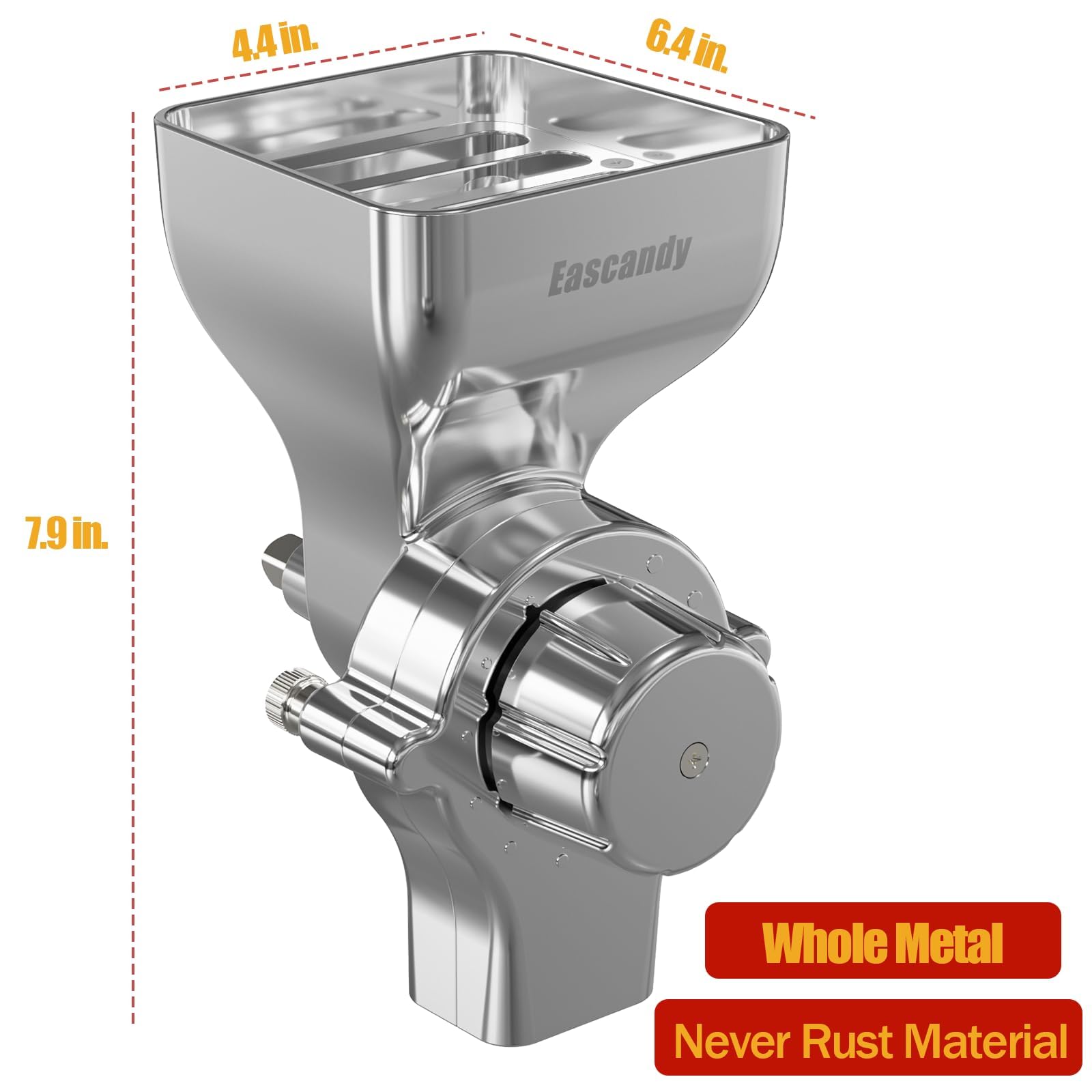Premium All-Metal Grain Mill Attachment for KitchenAid Stand Mixer - 12-Level Adjustable Flour Grinder for Wheat, Corn, Oats & Nuts | Perfect for Fresh Baking, Homemade Bread & Healthy Meal Prep