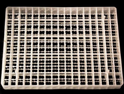 Rite Farm Products 221 Small Bird & Quail Egg Tray - Durable Plastic Egg Holder for Chicken, Duck, Quail Eggs - Perfect for Poultry Farms, Backyard Coops & Egg Storage