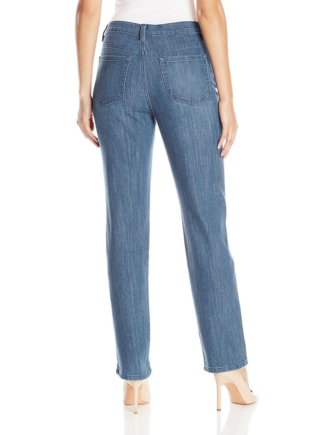 Gloria Vanderbilt Women's Amanda Classic Tapered Jeans - Comfortable Stretch Denim Pants (Sparrow Wash, Size 18 Short) | Perfect for Casual Wear, Office & Everyday Outfits