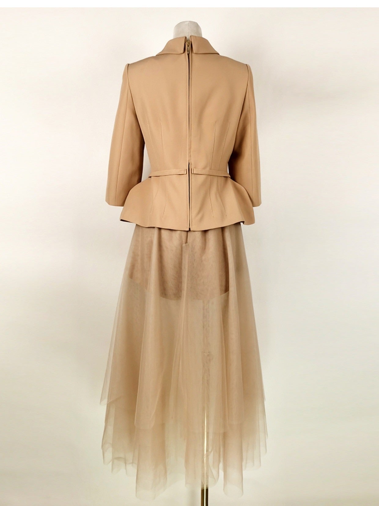 Apricot Layered Dress Set for Women - Elegant Flowy Summer Outfit for Beach, Party & Casual Wear