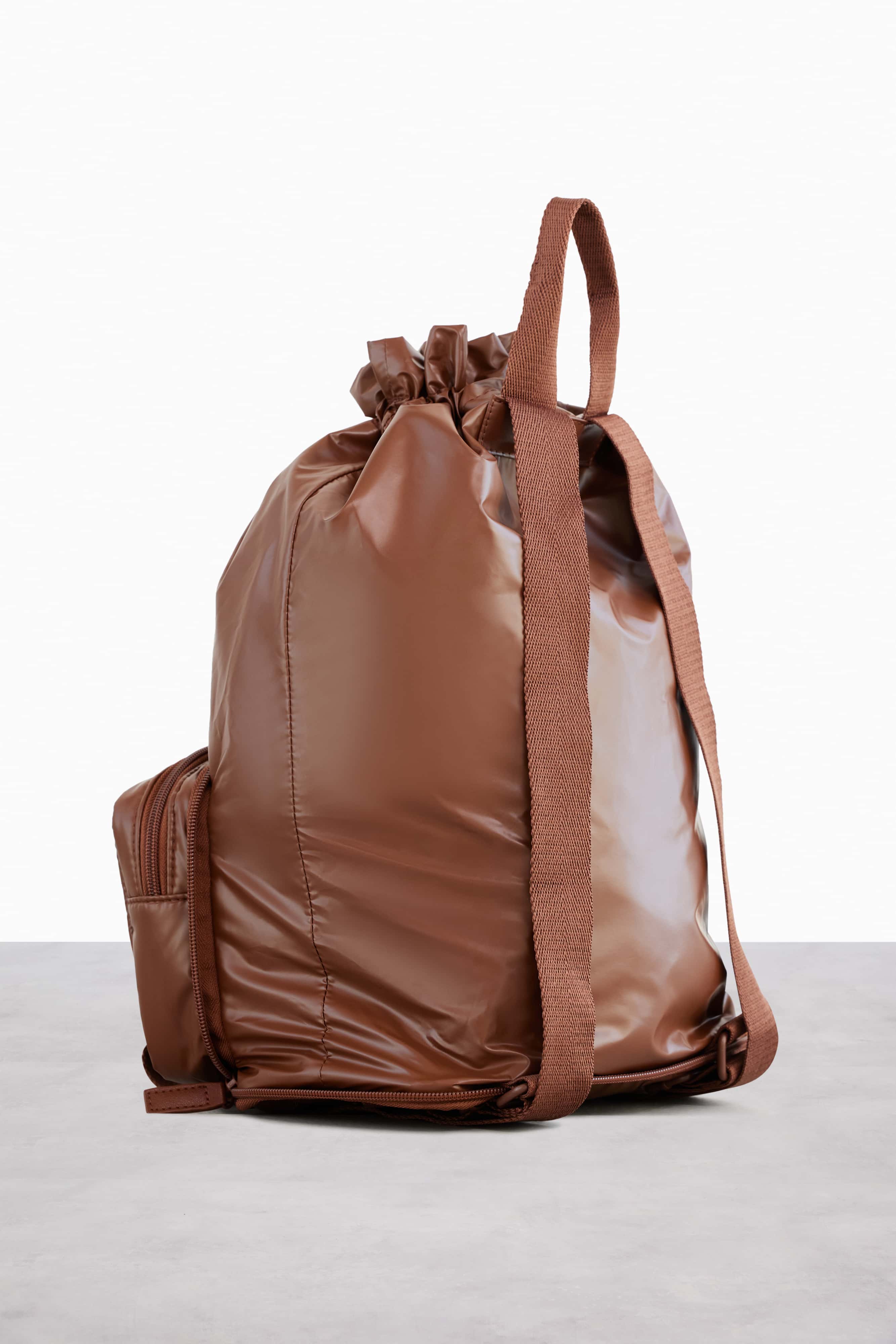 Expandable Leather Pouch in Maple Brown - Perfect for Travel, Office & Everyday Essentials Storage