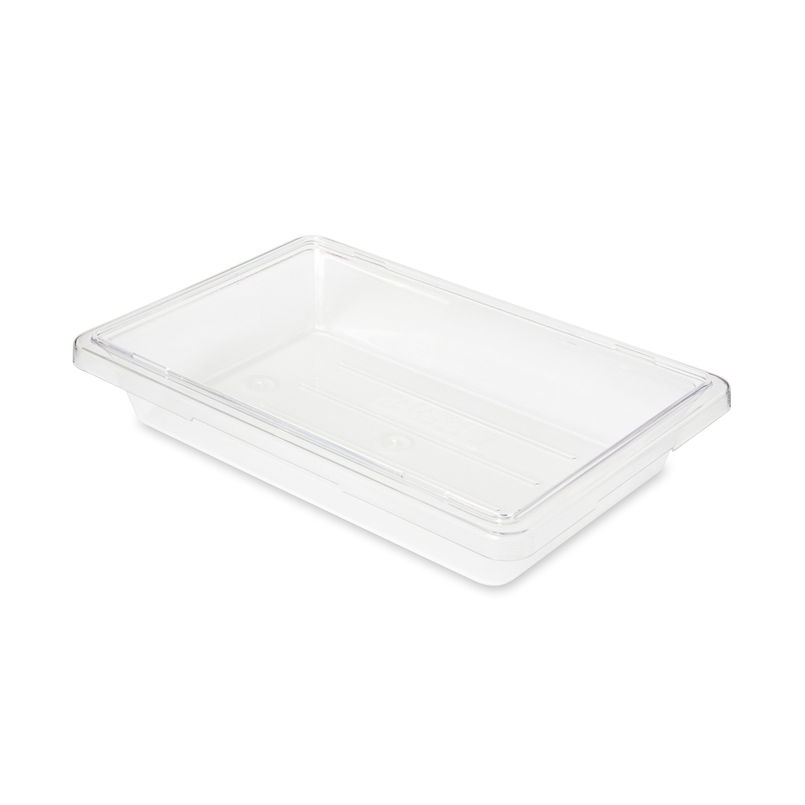 Rubbermaid 2 Gallon Clear Polycarbonate Food Storage Container - Heavy Duty BPA-Free Kitchen Tote for Restaurants, Cafeterias & Meal Prep - Ideal for Bulk Food Storage, Leftovers & Commercial Kitchen Organization