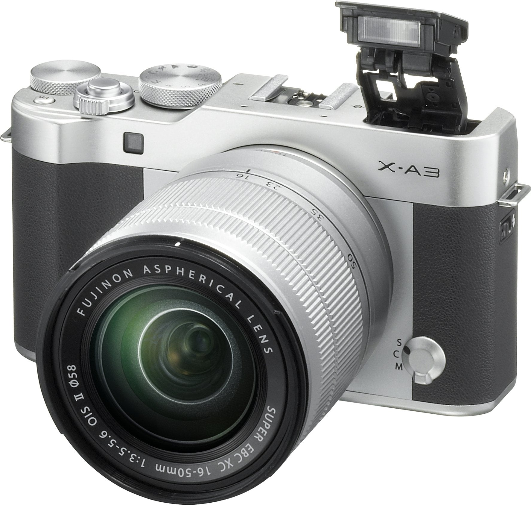 Fujifilm X-A3 Mirrorless Digital Camera with XC16-50mm F3.5-5.6 II Lens Kit (Silver) - Perfect for Travel Photography, Vlogging & Everyday Shooting