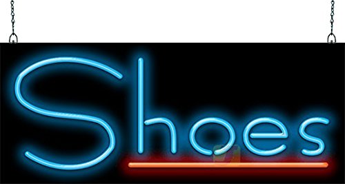 Neon LED Shoes Sign - Customizable Glowing Wall Decor for Sneaker Stores, Bedroom, and Game Room - Perfect for Sneakerheads & Shoe Lovers