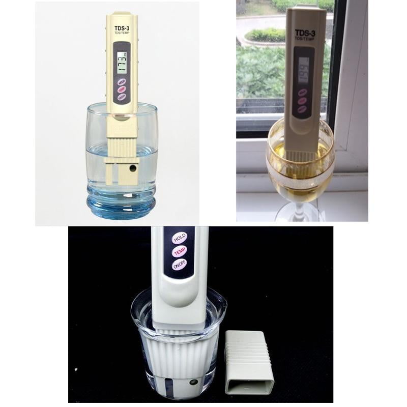 Digital TDS Meter 3-in-1 - Water Quality Tester Pen with Temperature & PPM Measurement | Portable for Drinking Water, Aquariums, Hydroponics & Pool Testing