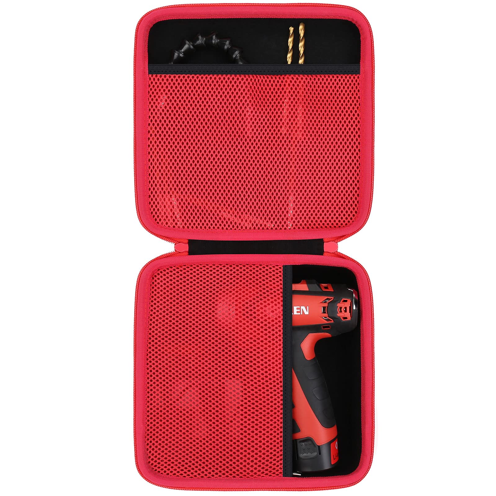 AVID POWER 12V Cordless Drill Hard Case Replacement - Durable Protective Storage for Power Drill Set - Perfect for DIY Projects, Home Repairs & Professional Worksites