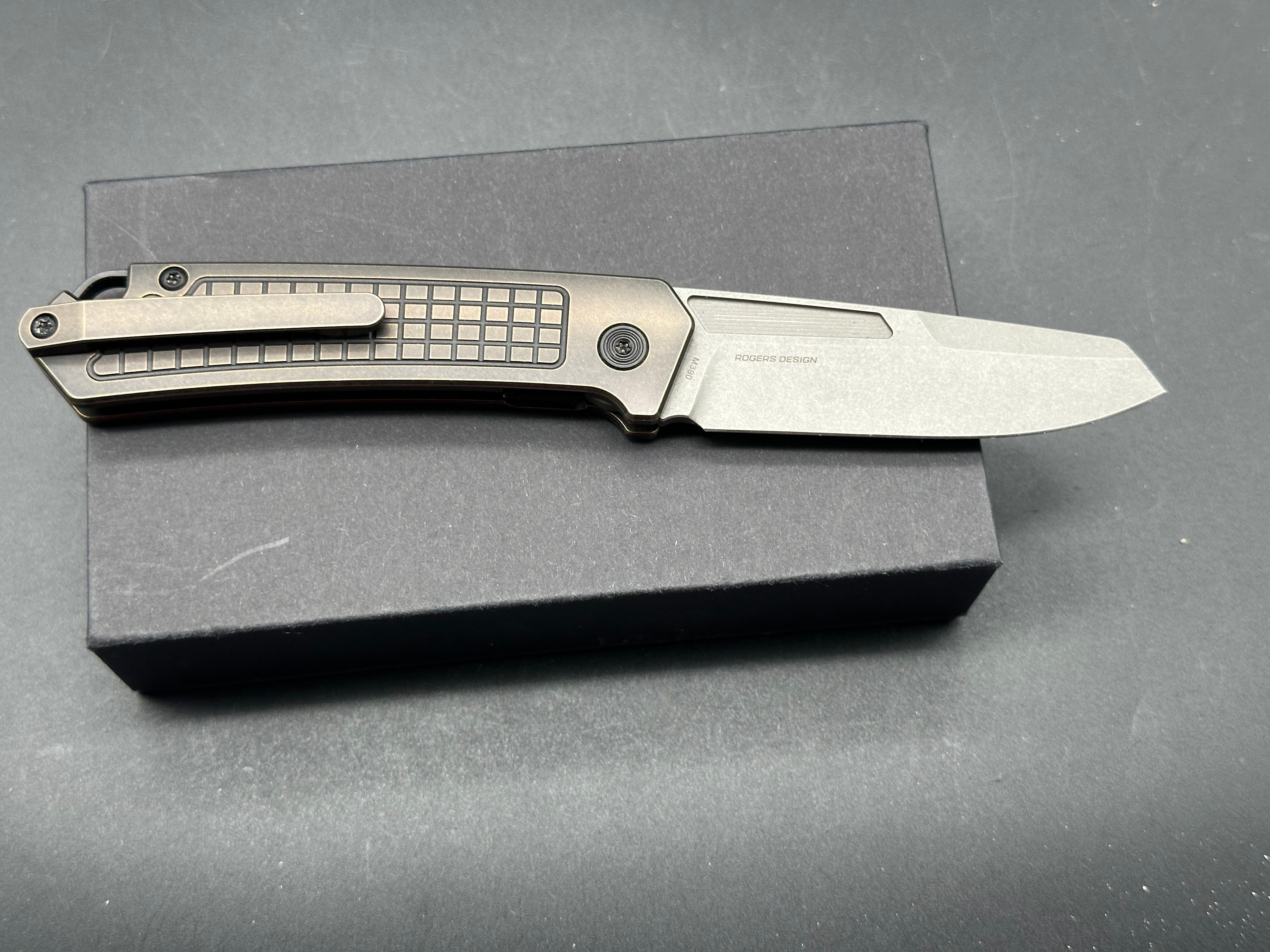 Premium Richard Rogers Knives X Mid - High-Quality Folding Pocket Knife for EDC, Camping & Outdoor Adventures - Durable Stainless Steel Blade & Ergonomic Handle