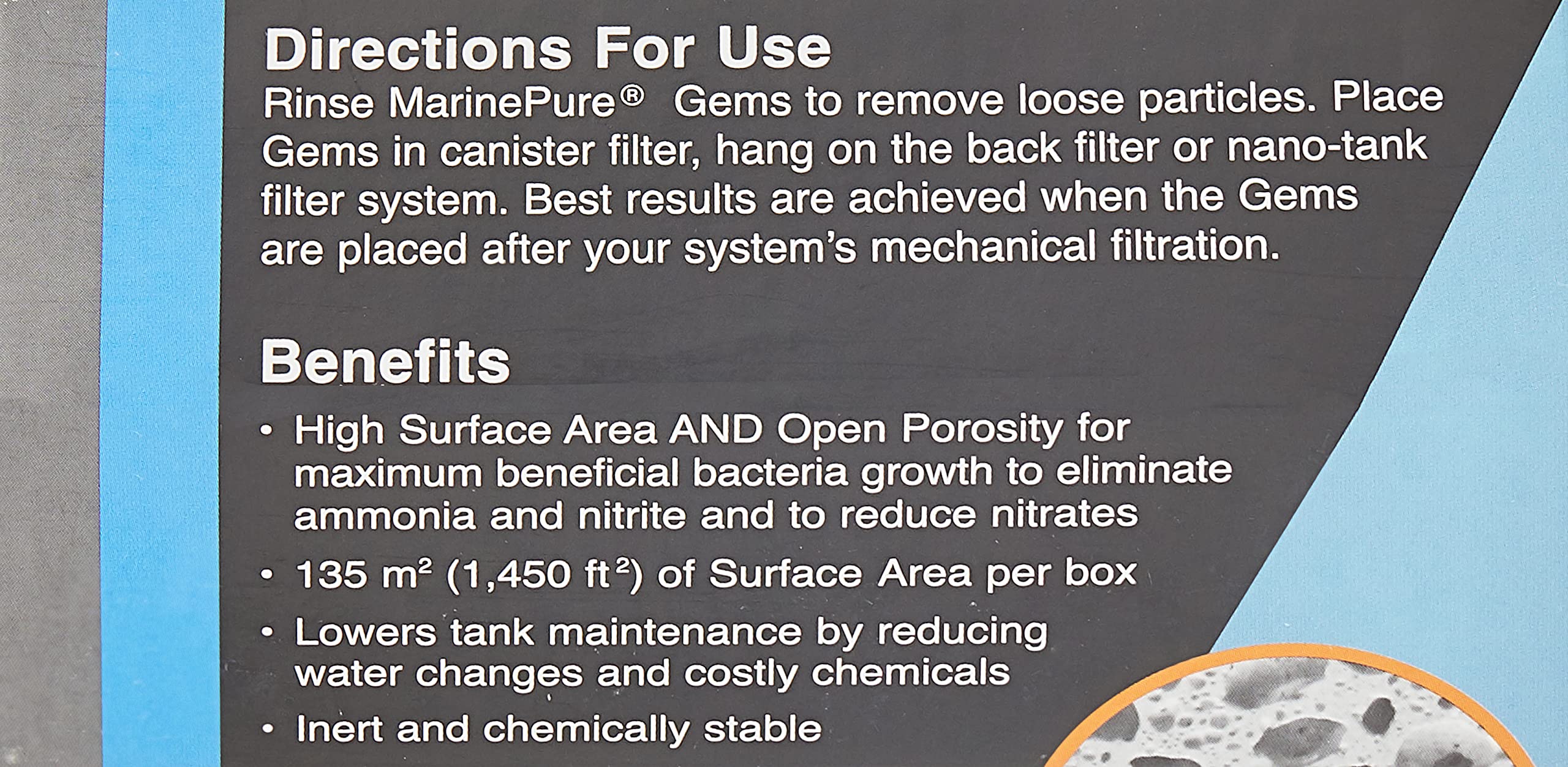 Marine Pure Biofilter Media Gems - 90g, Tan (905002) | Premium Biological Filter Media for Aquariums & Fish Tanks | Improves Water Quality & Supports Beneficial Bacteria Growth