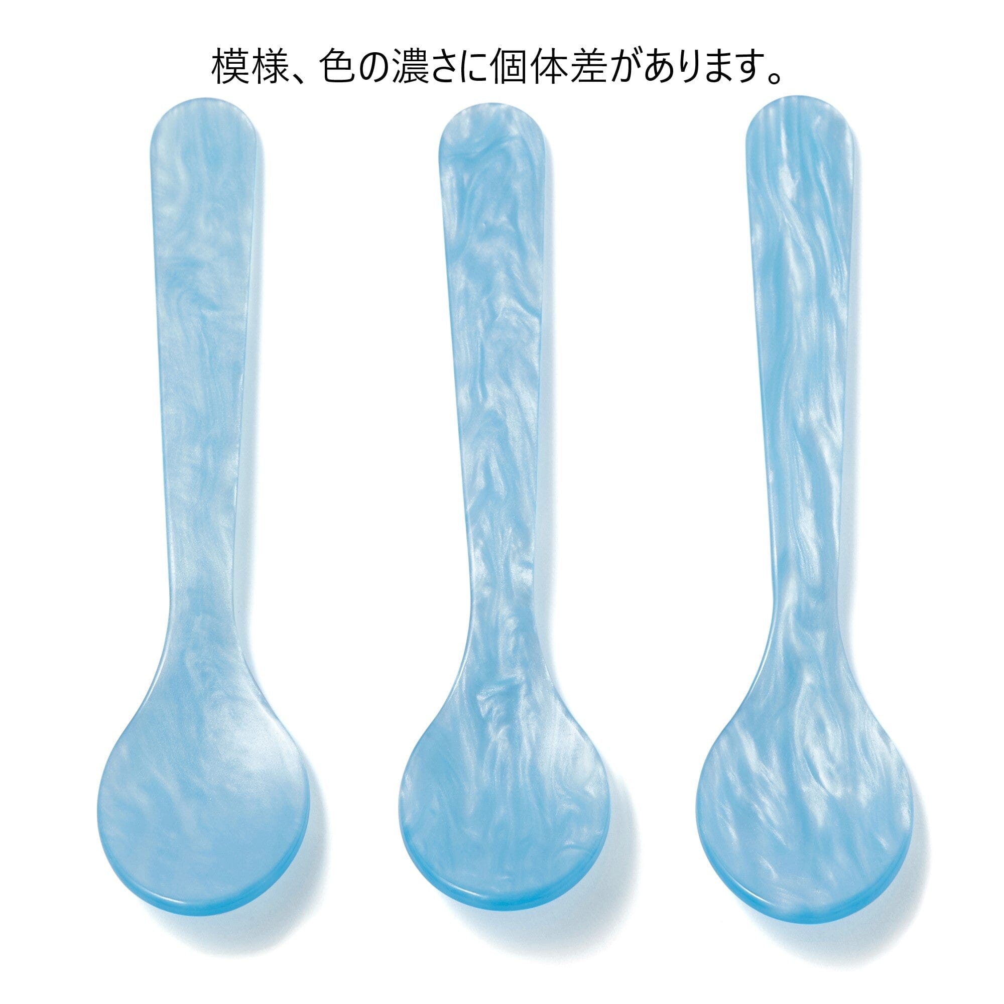 Premium Blue Marble Dessert Spoons - Elegant Tableware for Cakes, Ice Cream & Desserts - Perfect for Parties, Weddings & Home Dining