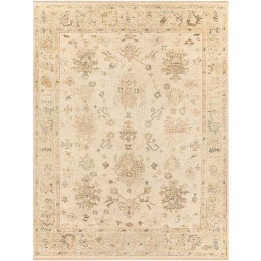 Biscayne Beige Wool Fringe Rug - Soft & Durable Handmade Area Rug for Living Room, Bedroom - 5 Sizes Available (2x3, 4x6, 5x8, 6x9, 8x10) - Perfect for Boho, Farmhouse & Modern Home Decor