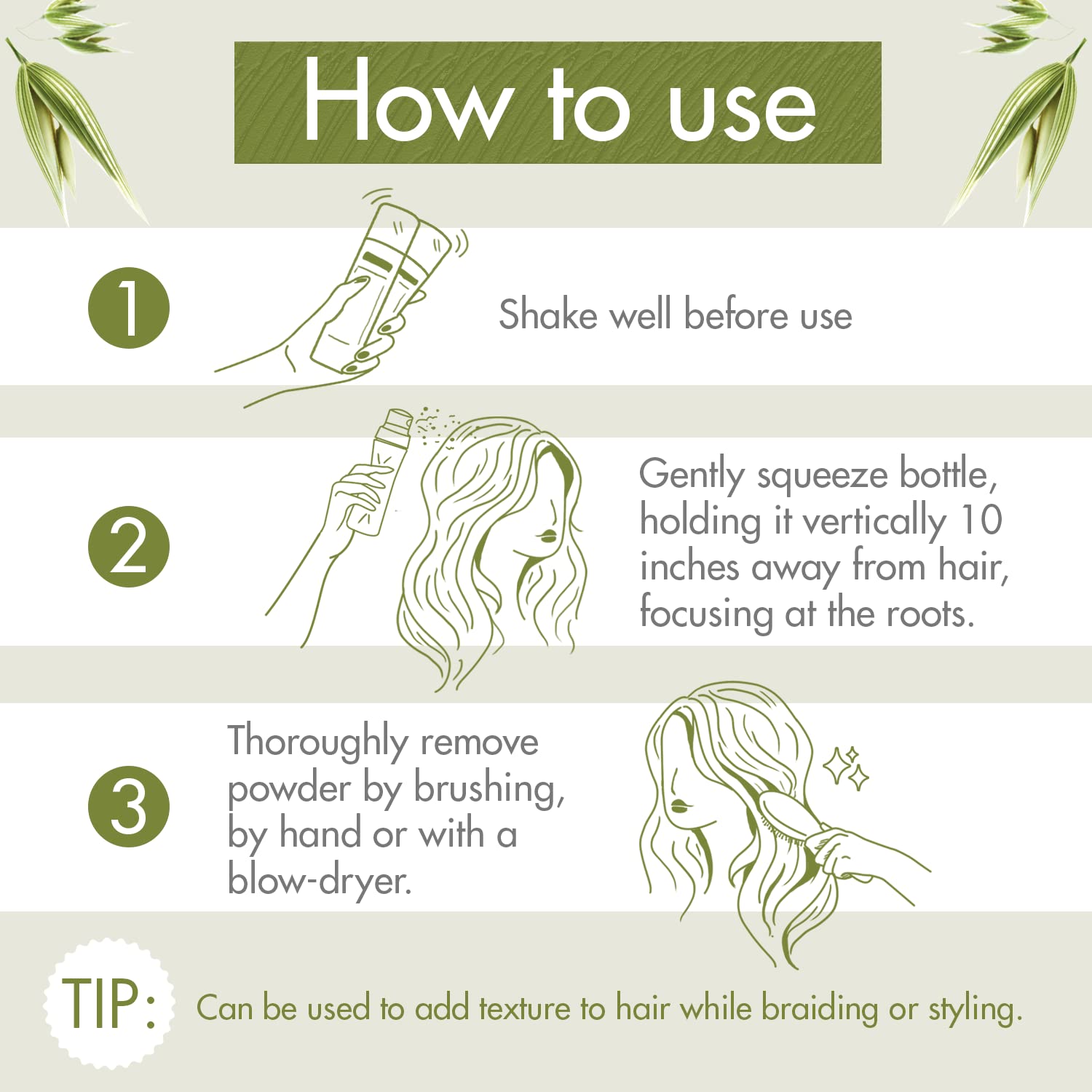 Klorane Dry Shampoo Powder with Oat Milk - Non-Aerosol, Eco-Friendly & Paraben-Free Formula for Oily Hair | Perfect for Travel, Gym & Quick Hair Refresh