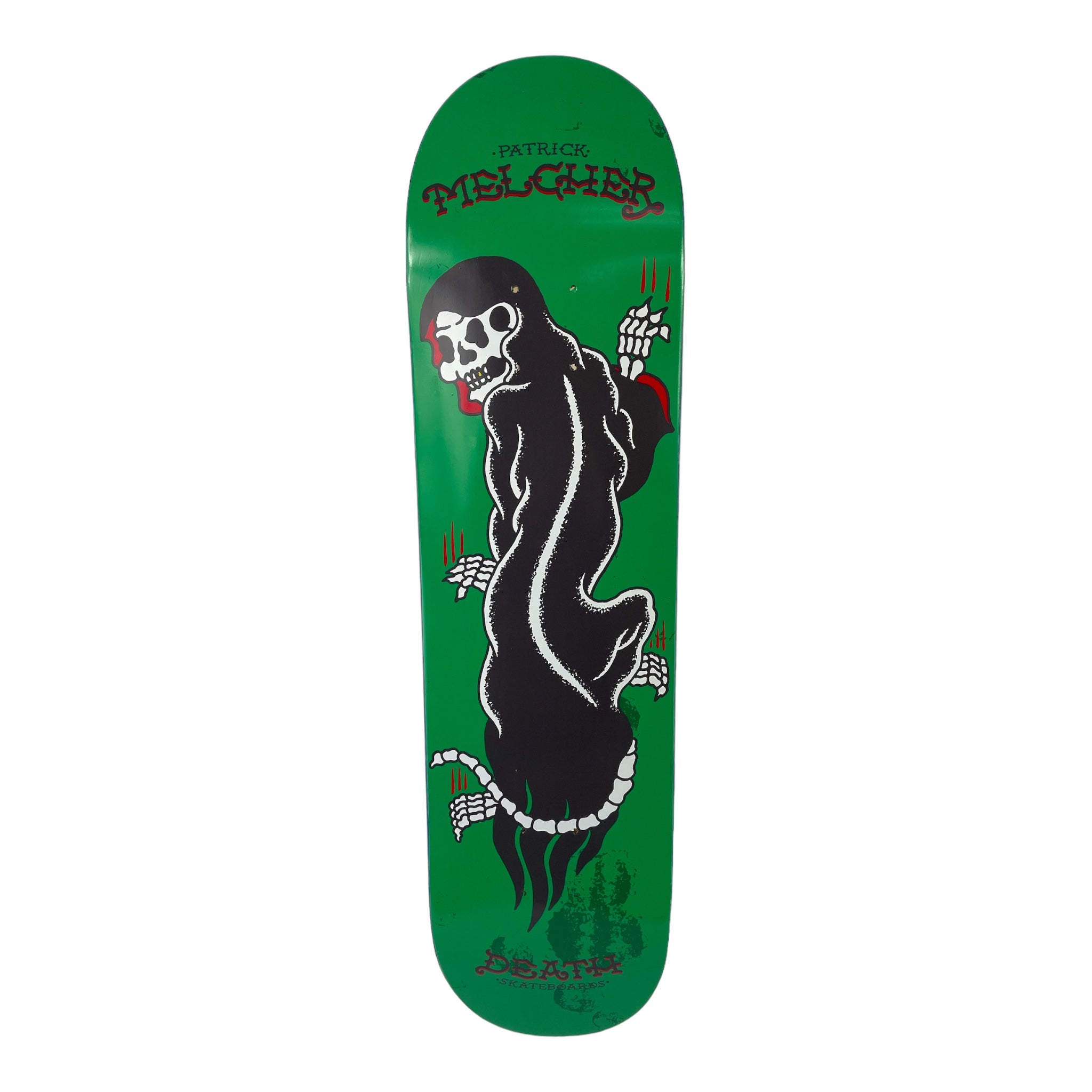 Patrick Melcher Pro Complete Skateboard Deck by Death Skateboards - Choose Your Size (7.5, 7.75, 8.0, 8.25, 8.5) - Perfect for Street Skating, Park Riding & Professional Skateboarders