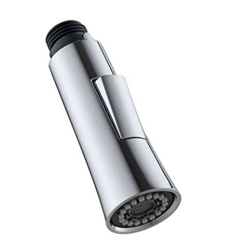 2-Function Pull-Out Kitchen Sink Faucet Spray Head - G1/2 Thread Replacement for Bathroom & Kitchen Faucets - Polished Chrome Finish (Model 2) - Perfect for Dishwashing, Food Prep & Sink Cleaning