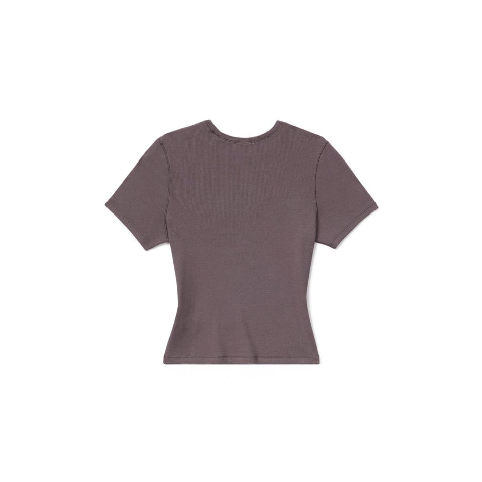 Premium Ribbed T-Shirt in Deep Taupe - Soft & Stylish Casual Wear for Men & Women | Perfect for Everyday Outfits, Layering, and Relaxing at Home