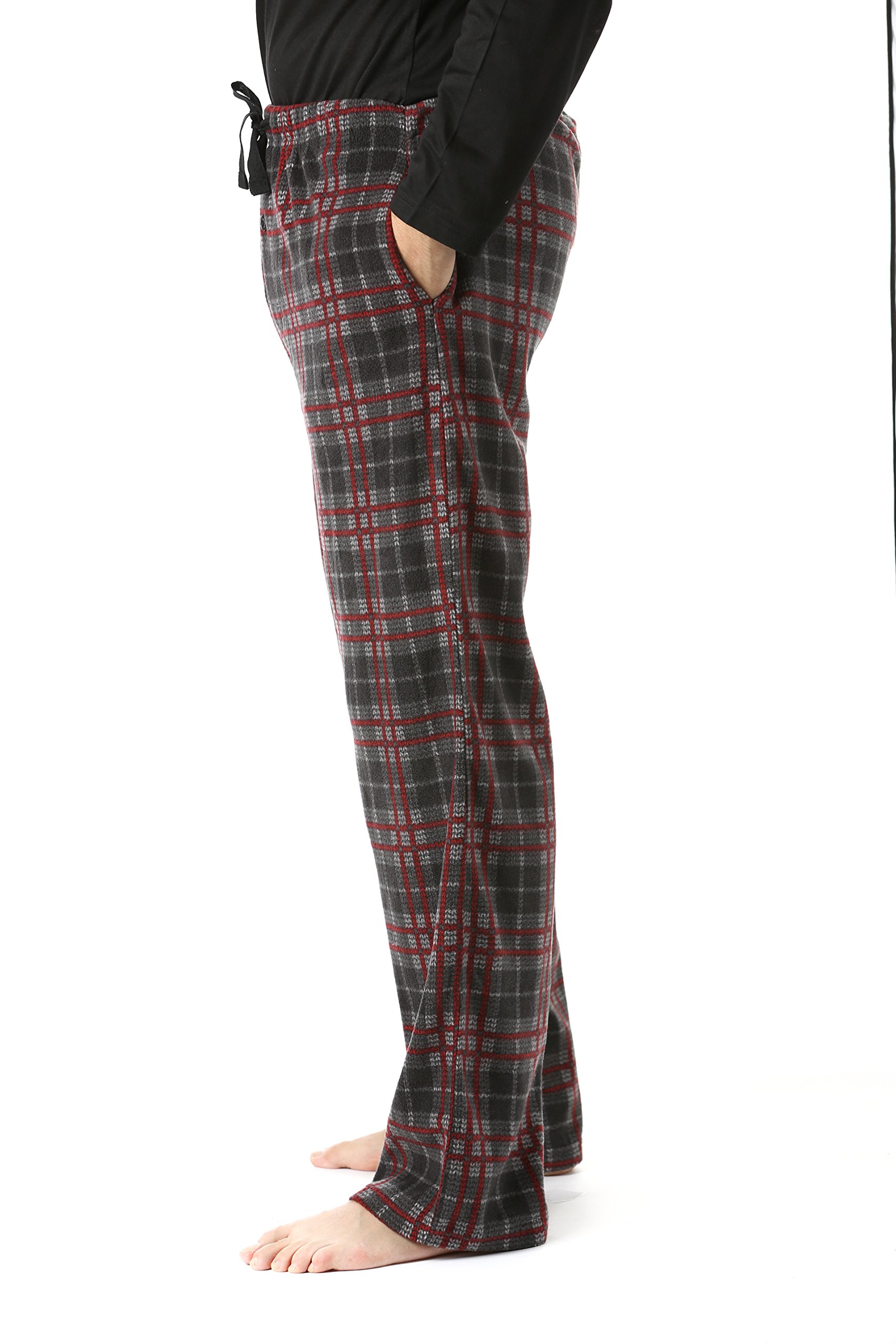 **#followme Soft Microfleece Men's Pajama Pants with Pockets - Cozy Lounge & Sleepwear for Relaxing at Home**
