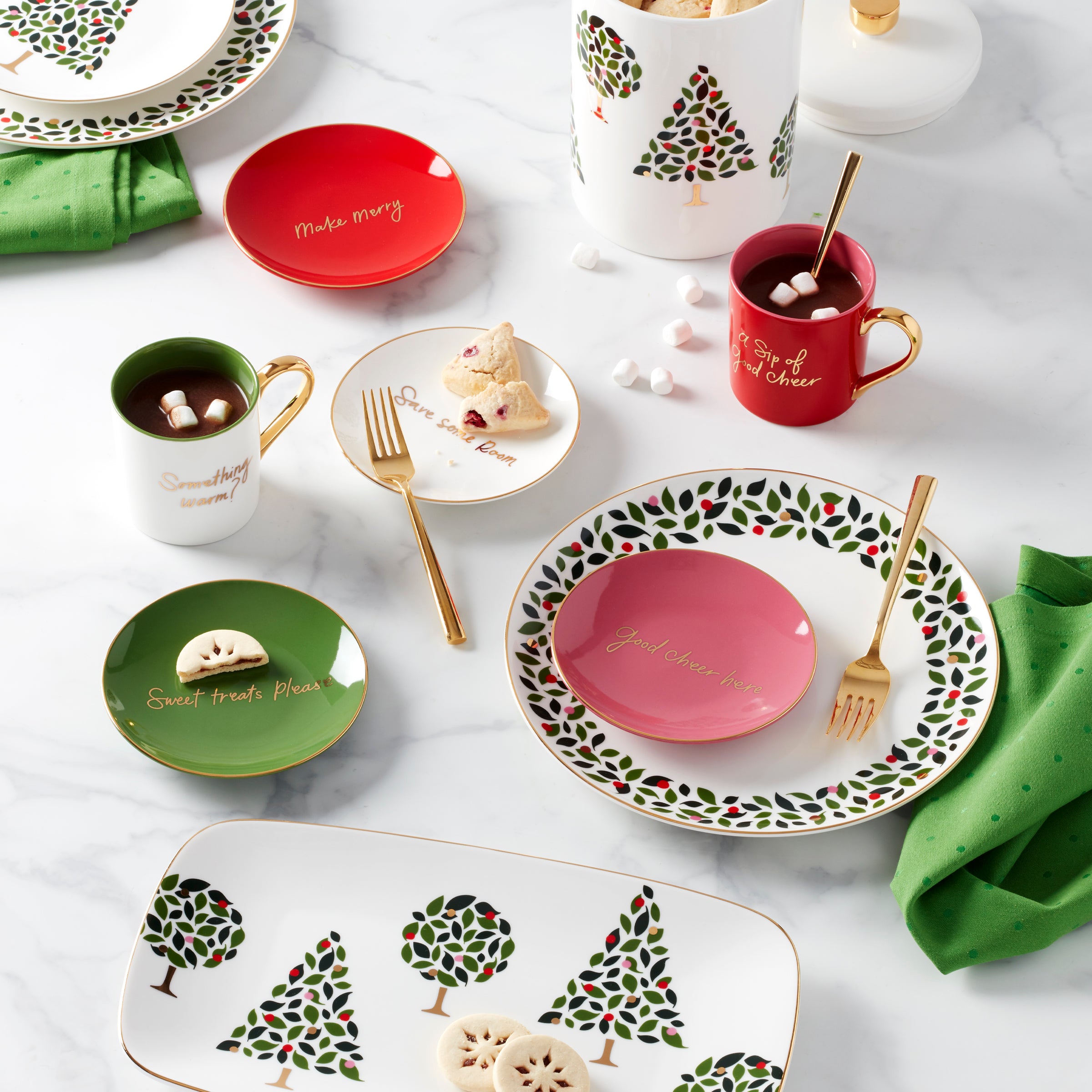 Be Jolly Color Tidbit Plates Set of 4 - Vibrant Appetizer Plates for Parties, Snacks & Entertaining | Durable Melamine Serving Dishes for Home, Picnics & Holidays