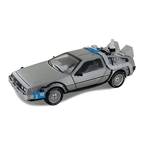 Hot Wheels Back to the Future Time Machine Die-Cast Car 1:18 Scale with Mr. Fusion - Collectible Movie Replica Toy for Display & Gifts - Perfect for Fans, Collectors, and Home Decor