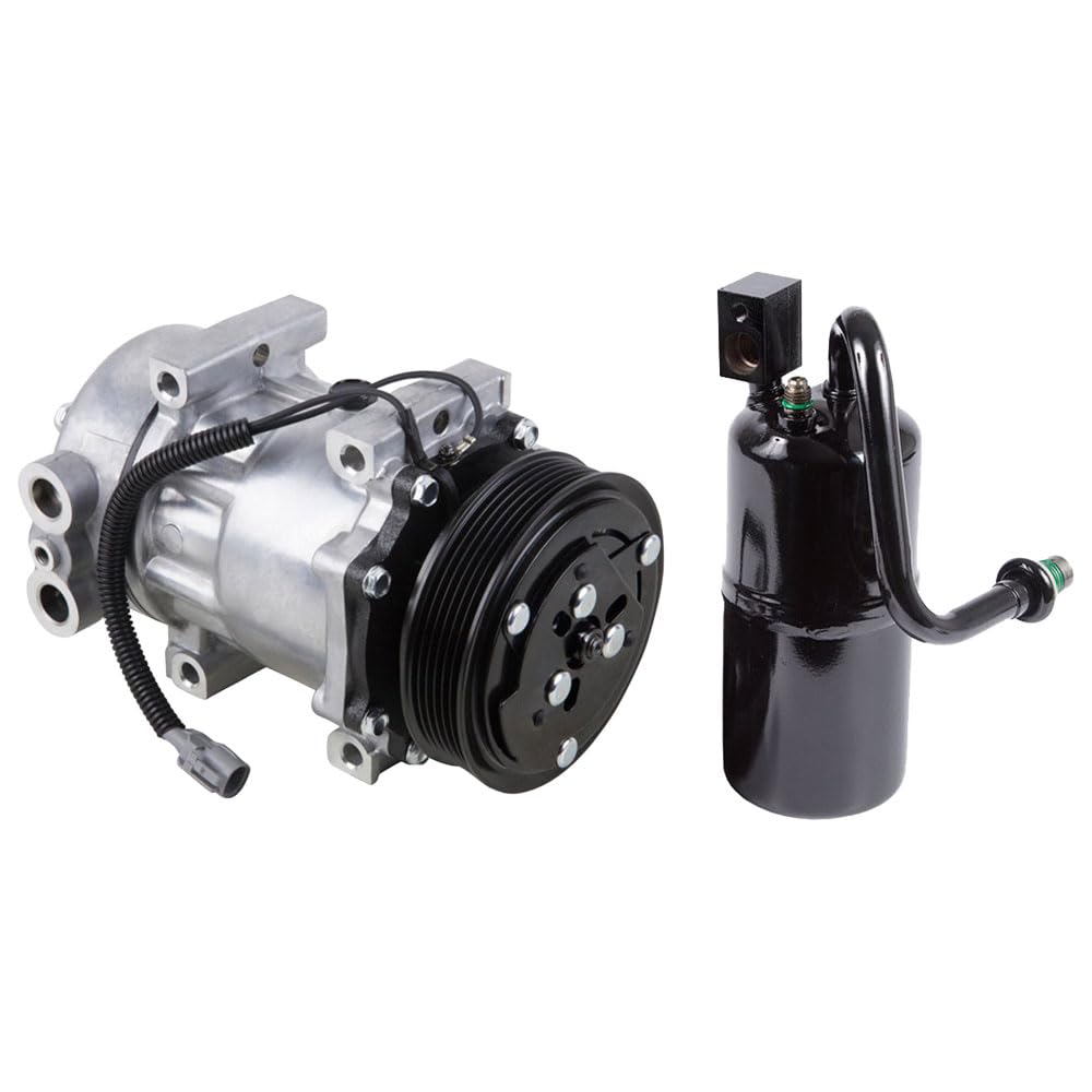Jeep Cherokee XJ AC Compressor with A/C Drier 1997-2000 Replacement Part - BuyAutoParts 60-86199R2 | Perfect for Summer Cooling & Auto AC System Repair