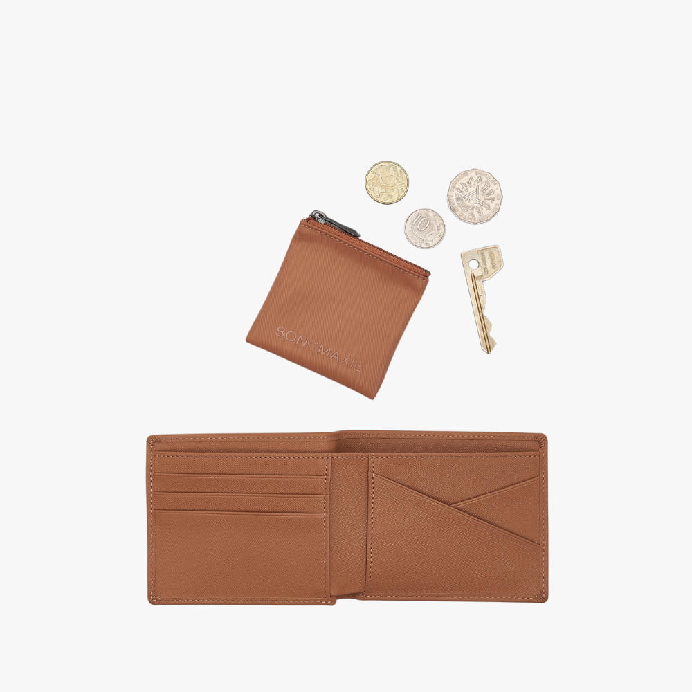 Premium Genuine Leather Wallet for Men - Slim RFID Blocking Bifold Wallet with Money Clip - Perfect for Travel, Business & Everyday Use (Tan)