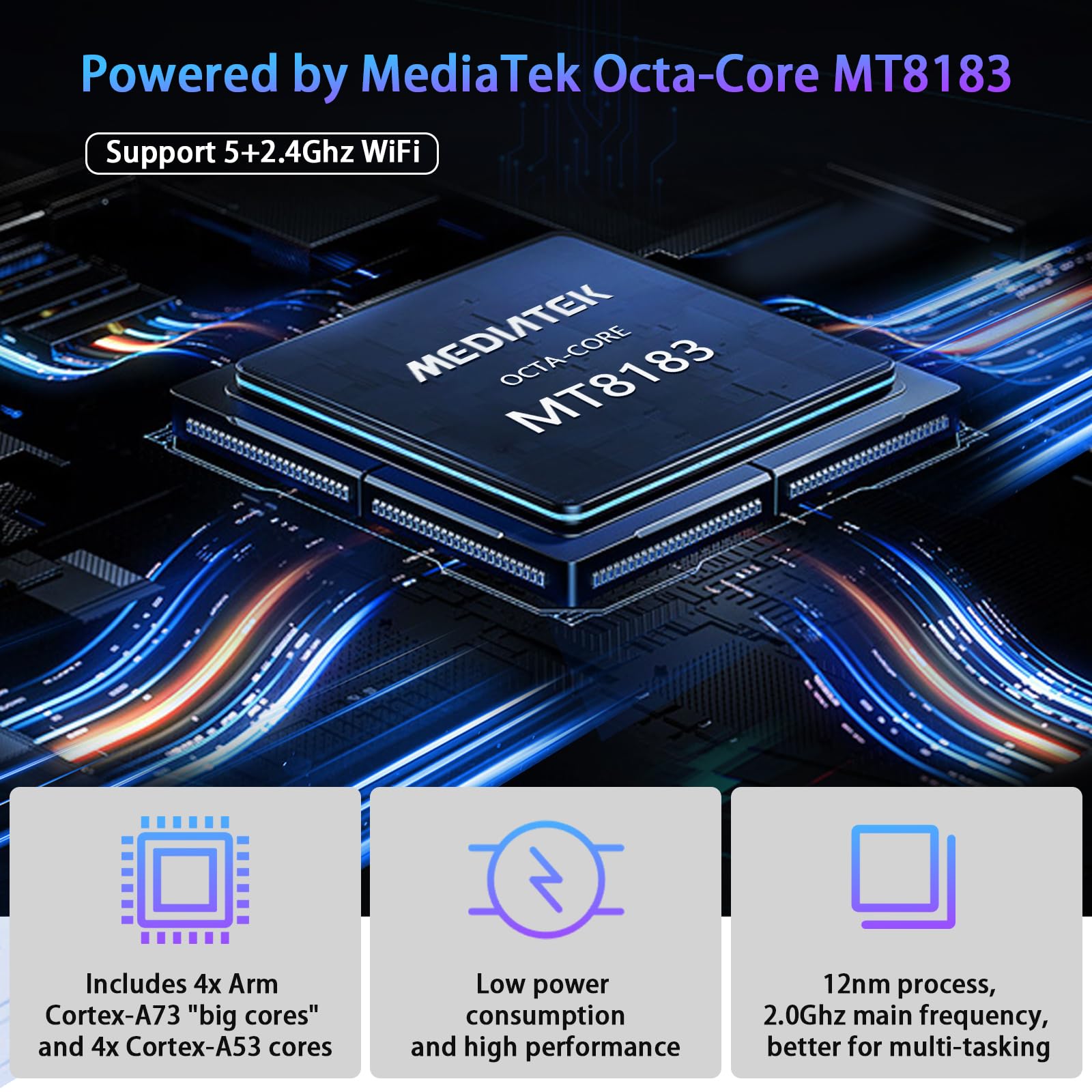 10.1 Inch Android 13 Tablet (2025 Model) - 128GB ROM + 16GB RAM, Octa-Core Processor, 13MP Camera - 2-in-1 Laptop with Keyboard, 1TB Expandable Storage, FHD Display - Perfect for Work, Study, and Entertainment
