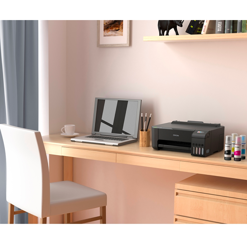 Epson EcoTank L1210 Wireless A4 Ink Tank Printer - High Quality Printing for Home Office, School & Small Business | Save Money with Refillable Ink System