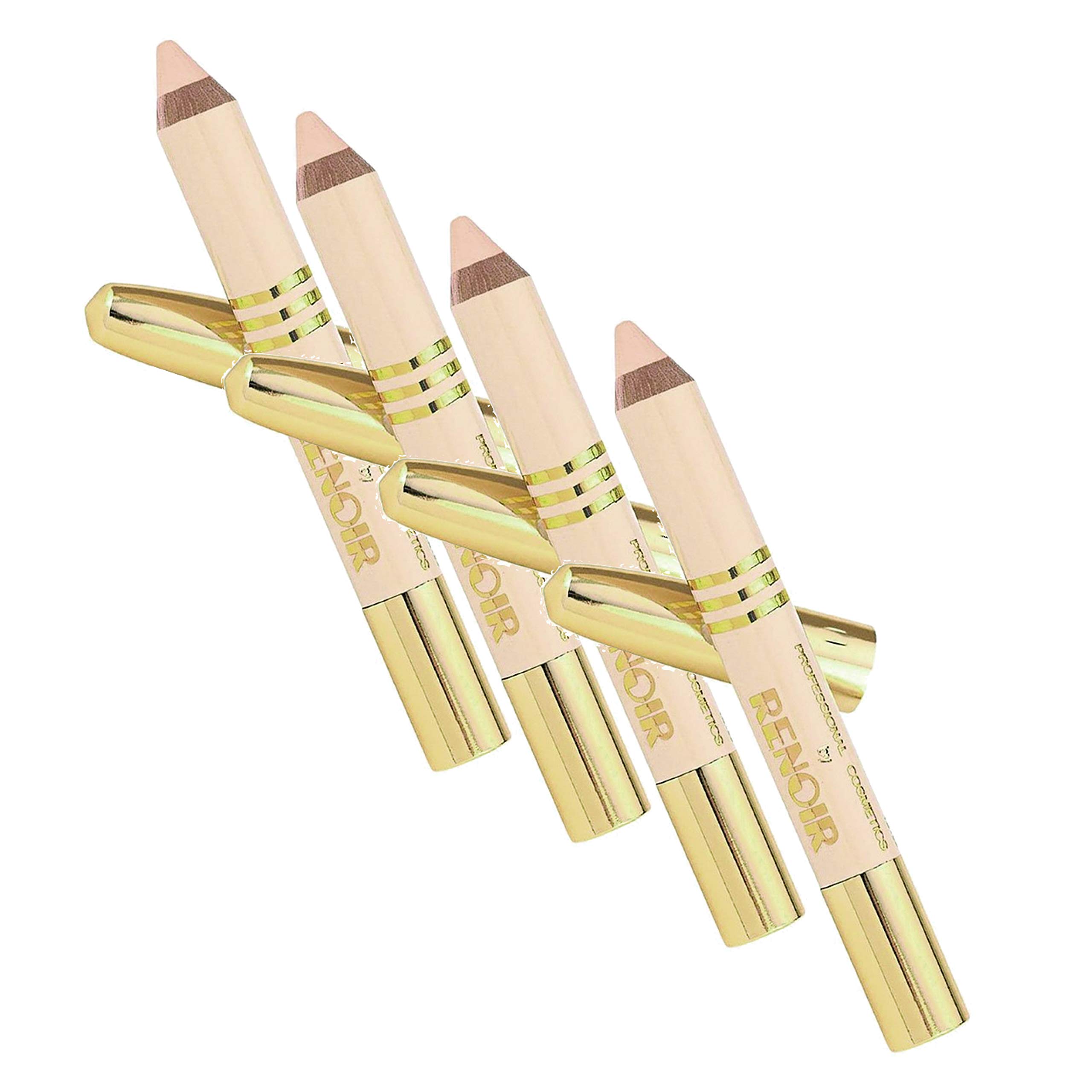 Boyd's Renoir Concealer Pencil - 4 Pack Set, Full Coverage Concealer for Dark Circles & Blemishes, Long Lasting & Waterproof - Perfect for Everyday Makeup & Travel Touch-Ups