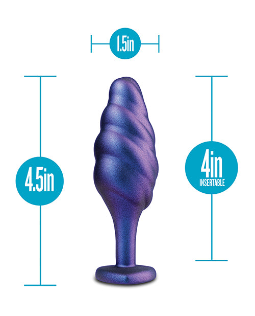 Anal Adventures Matrix Bump Bling Silicone Butt Plug - Sapphire Blue | Comfortable & Discreet for Beginners & Advanced Play | Perfect for Couples & Solo Exploration